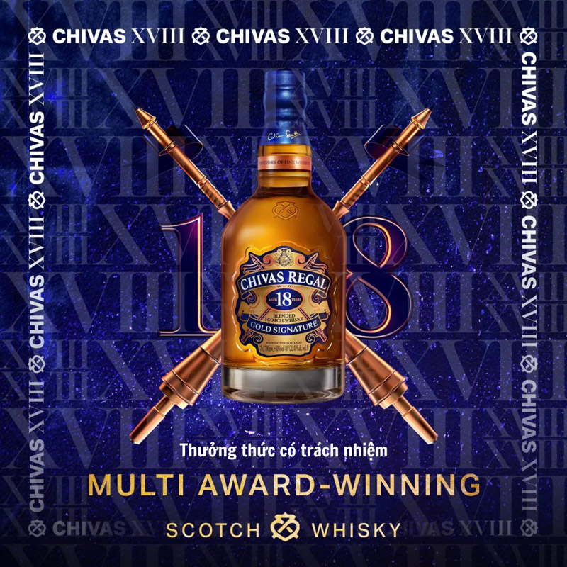 Chivas 18 Gold Signature đã dành được nhiều giải thưởng danh giá về rượu Whisky.