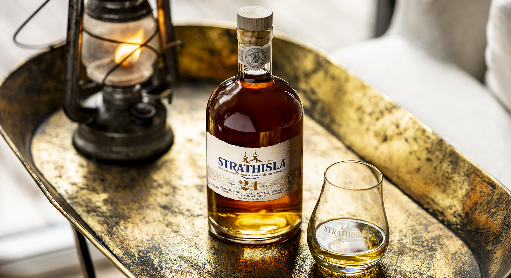 Strathisla 21 Year Old Poured in Whisky Glass