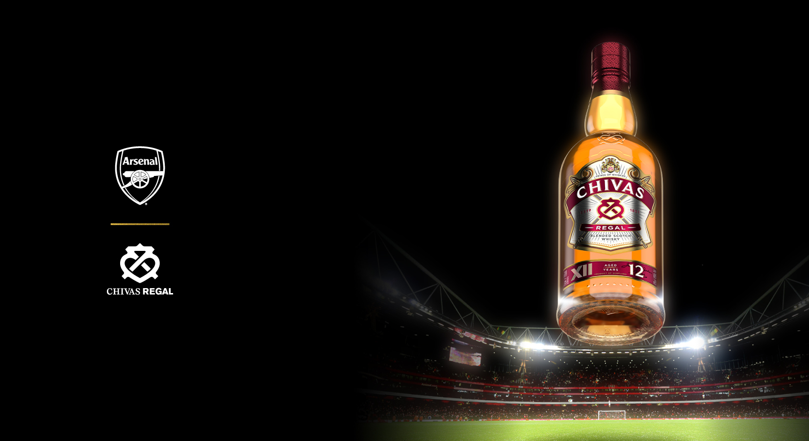 Chivas Regal x Arsenal FC partnership